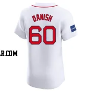 Tyler Danish Men's Boston Red Sox White Elite Home Patch Jersey