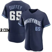 Tyler Duffey Men's Chicago Cubs Navy Authentic 2021 City Connect Jersey