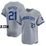 Tyler Duffey Men's Kansas City Royals Gray Limited Away Jersey