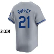 Tyler Duffey Men's Kansas City Royals Gray Limited Away Jersey