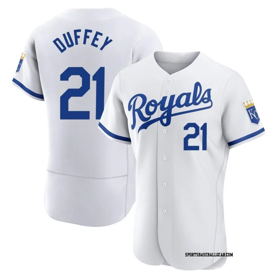 Tyler Duffey Men's Kansas City Royals White Authentic 2022 Home Jersey