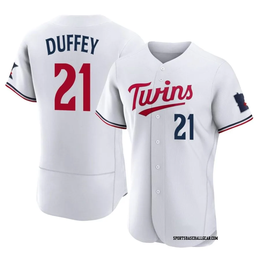 Tyler Duffey Men's Minnesota Twins White Authentic Home Jersey