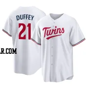 Tyler Duffey Men's Minnesota Twins White Replica Home Jersey