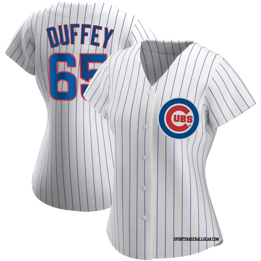 Tyler Duffey Women's Chicago Cubs White Authentic Home Jersey