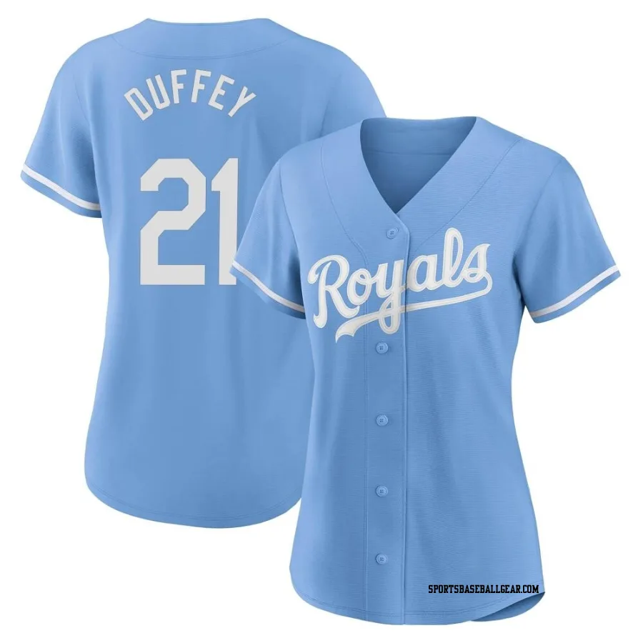 Tyler Duffey Women's Kansas City Royals Light Blue Replica 2022 Alternate Jersey