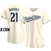 Tyler Duffey Women's Minnesota Twins Cream Authentic Alternate Jersey