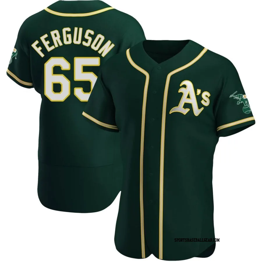 Tyler Ferguson Men's Oakland Athletics Green Authentic Alternate Jersey