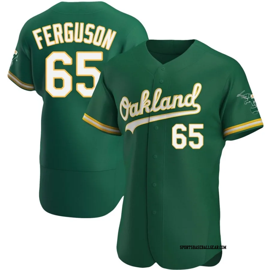 Tyler Ferguson Men's Oakland Athletics Green Authentic Kelly Alternate Jersey