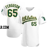 Tyler Ferguson Men's Oakland Athletics White Authentic Home Jersey