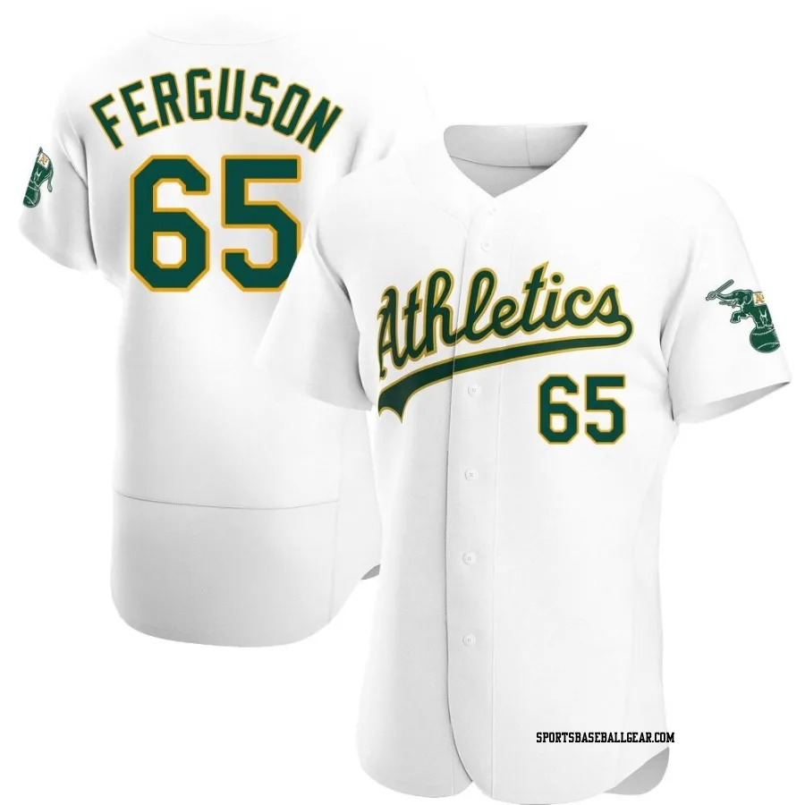 Tyler Ferguson Men's Oakland Athletics White Authentic Home Jersey