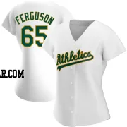 Tyler Ferguson Women's Oakland Athletics White Authentic Home Jersey