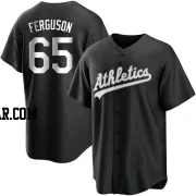 Tyler Ferguson Youth Oakland Athletics Black/White Replica Jersey