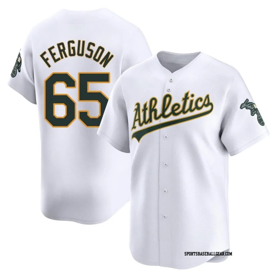 Tyler Ferguson Youth Oakland Athletics White Limited Home Jersey