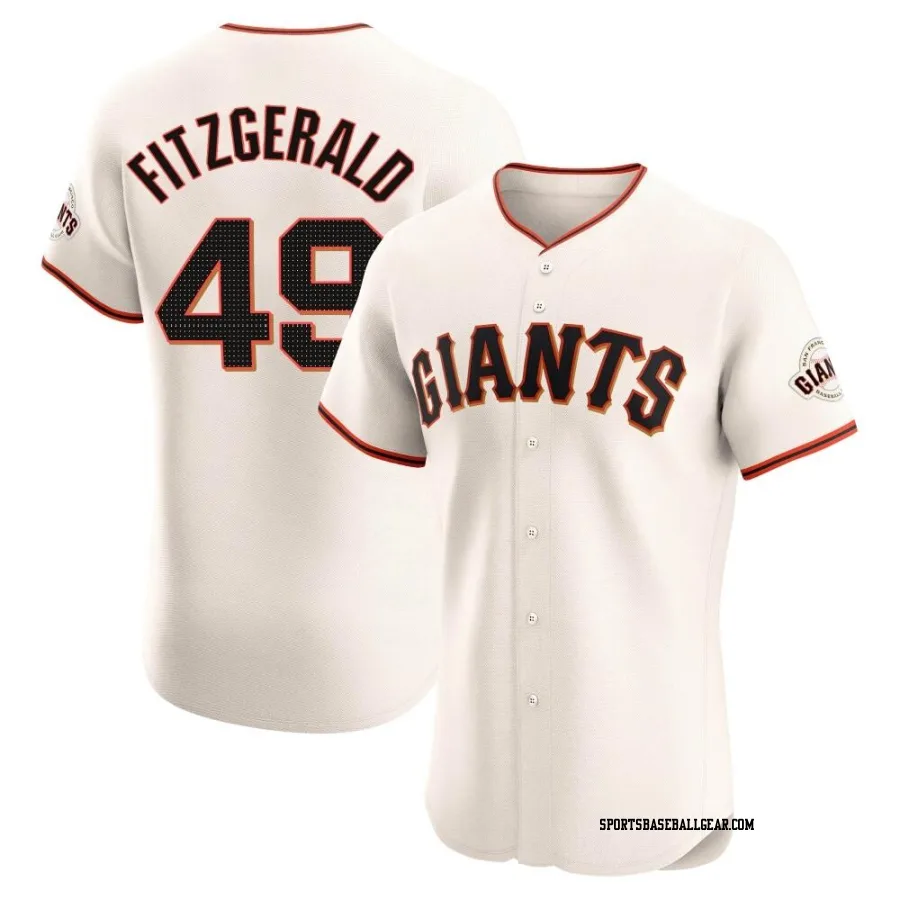 Tyler Fitzgerald Men's San Francisco Giants Cream Elite Home Jersey