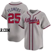 Tyler Flowers Men's Atlanta Braves Gray Limited Away Jersey