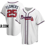 Tyler Flowers Youth Atlanta Braves White Replica Home Jersey