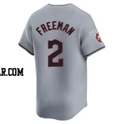 Tyler Freeman Men's Cleveland Guardians Gray Limited Road Jersey