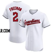 Tyler Freeman Men's Cleveland Guardians White Elite Home Jersey