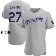 Tyler Gentry Men's Kansas City Royals Gray Authentic Road Jersey