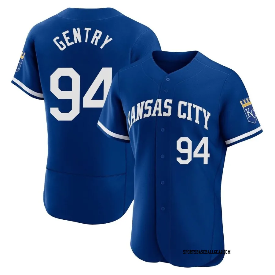 Tyler Gentry Men's Kansas City Royals Royal Authentic 2022 Alternate Jersey