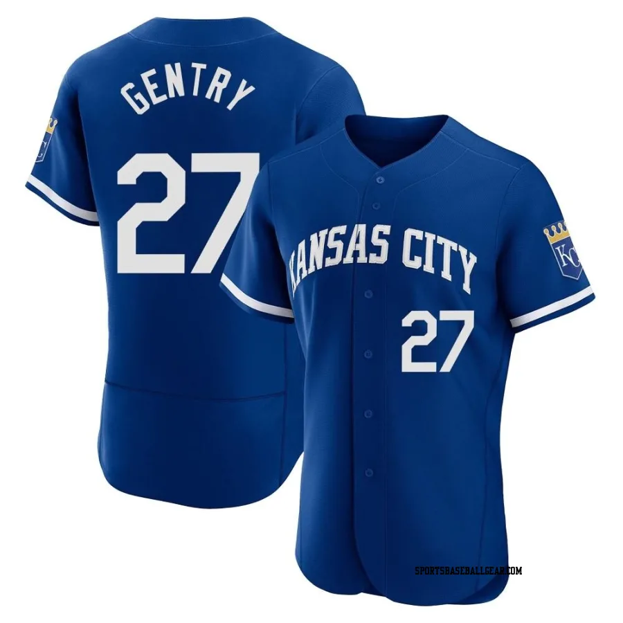 Tyler Gentry Men's Kansas City Royals Royal Authentic 2022 Alternate Jersey