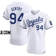 Tyler Gentry Men's Kansas City Royals White Elite Home Jersey