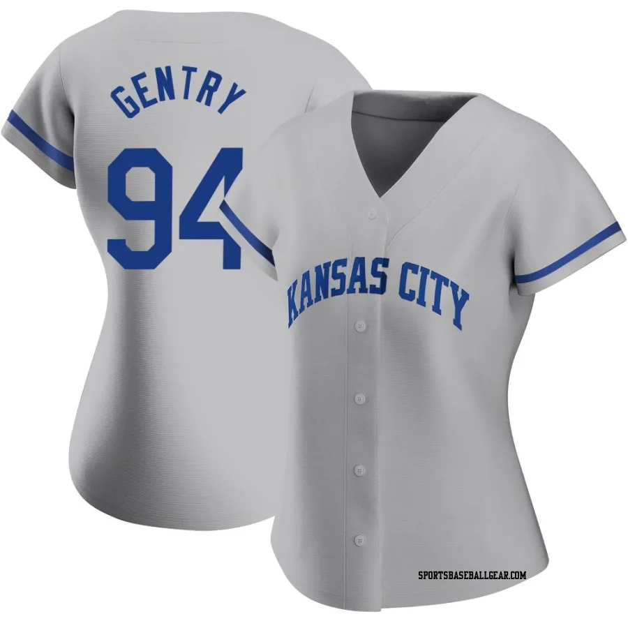 Tyler Gentry Women's Kansas City Royals Gray Replica 2022 Road Jersey