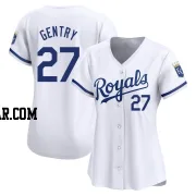 Tyler Gentry Women's Kansas City Royals White Limited Home Jersey