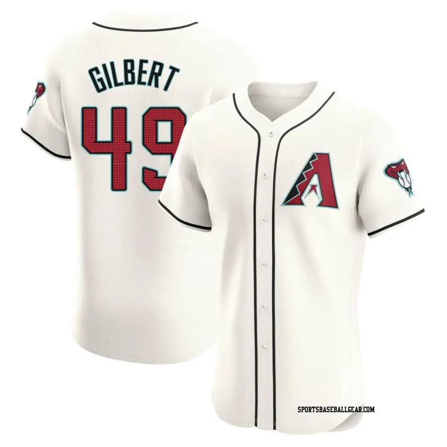 Tyler Gilbert Men's Arizona Diamondbacks Cream Elite Home Jersey