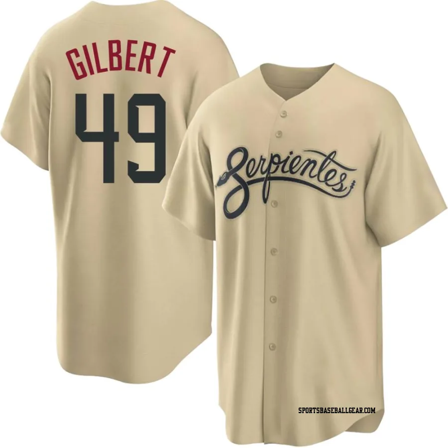 Tyler Gilbert Men's Arizona Diamondbacks Gold Replica 2021 City Connect Cool Base Jersey