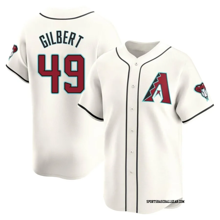 Tyler Gilbert Men's Arizona Diamondbacks White Limited Home Jersey