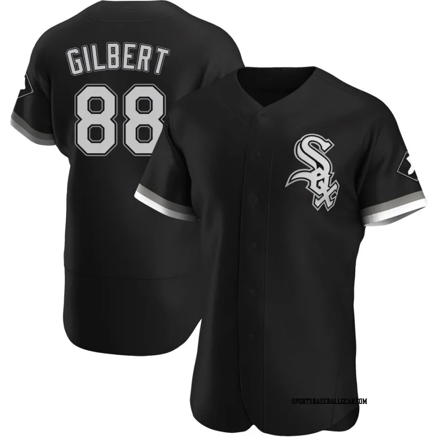 Tyler Gilbert Men's Chicago White Sox Black Authentic Alternate Jersey