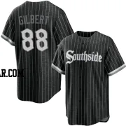 Tyler Gilbert Men's Chicago White Sox Black Replica 2021 City Connect Jersey