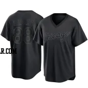 Tyler Gilbert Men's Chicago White Sox Black Replica Pitch Fashion Jersey