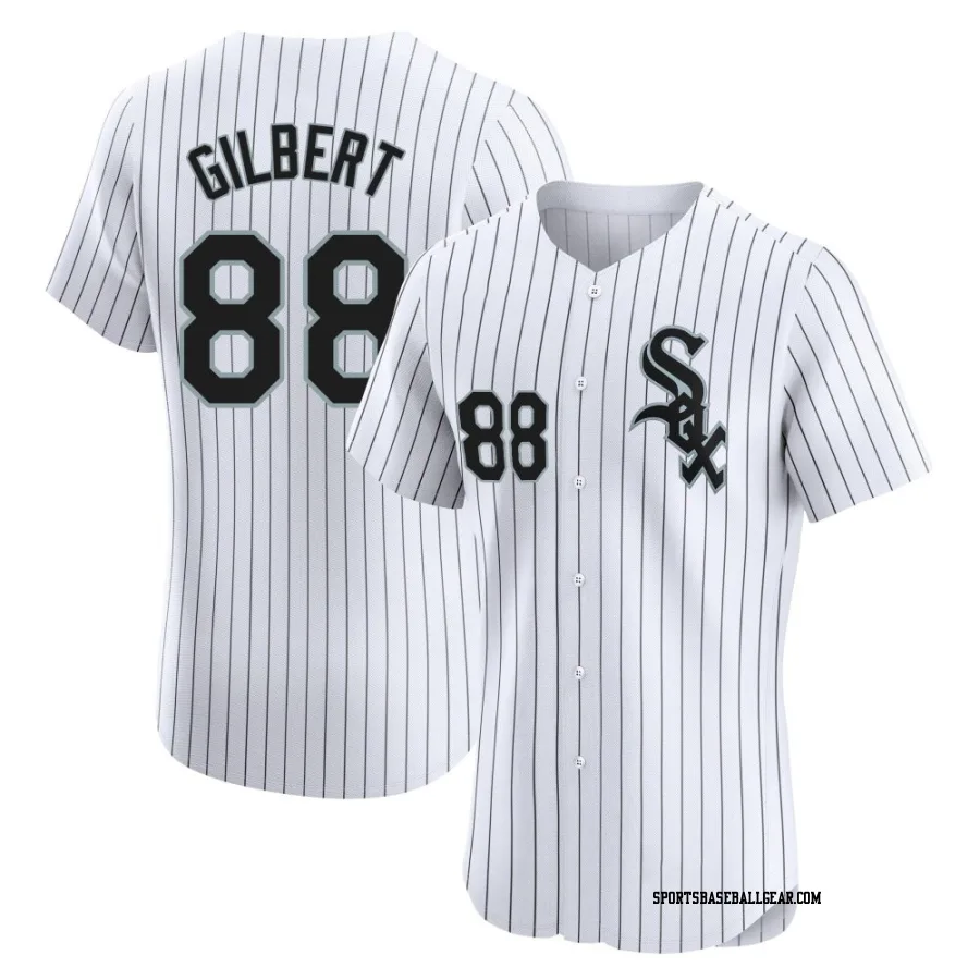 Tyler Gilbert Men's Chicago White Sox White Elite Home Jersey