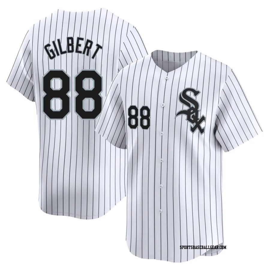 Tyler Gilbert Men's Chicago White Sox White Limited Home Jersey