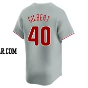 Tyler Gilbert Men's Philadelphia Phillies Gray Limited Away Jersey