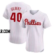 Tyler Gilbert Men's Philadelphia Phillies White Elite Home Jersey