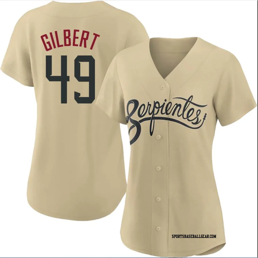 Tyler Gilbert Women's Arizona Diamondbacks Gold Authentic 2021 City Connect Cool Base Jersey