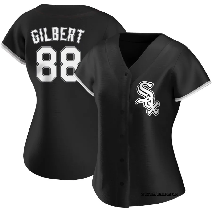 Tyler Gilbert Women's Chicago White Sox Black Authentic Alternate Jersey