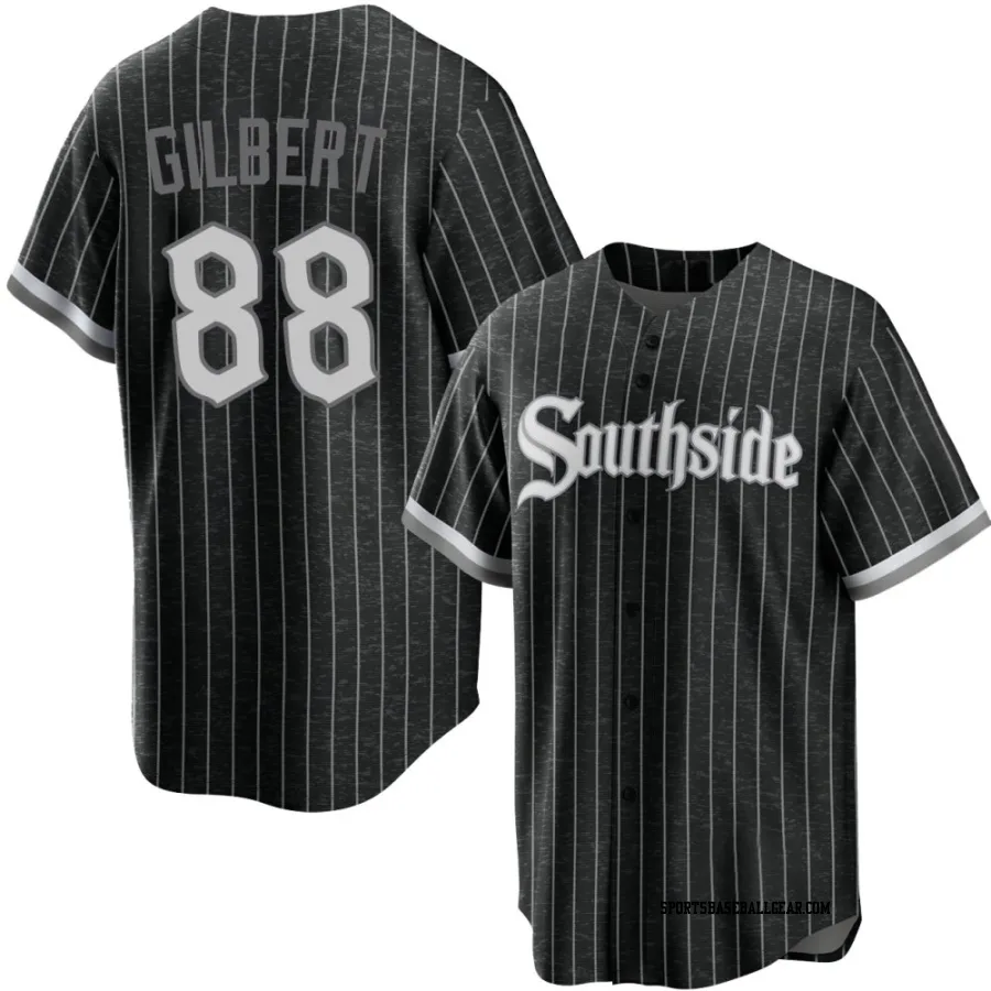 Tyler Gilbert Youth Chicago White Sox Black Replica 2021 City Connect Jersey