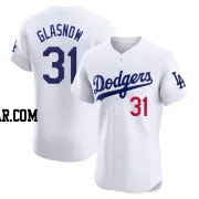 Tyler Glasnow Men's Los Angeles Dodgers White Elite Home Jersey