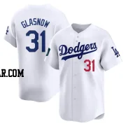 Tyler Glasnow Men's Los Angeles Dodgers White Limited 2024 World Tour Seoul Series Home Jersey