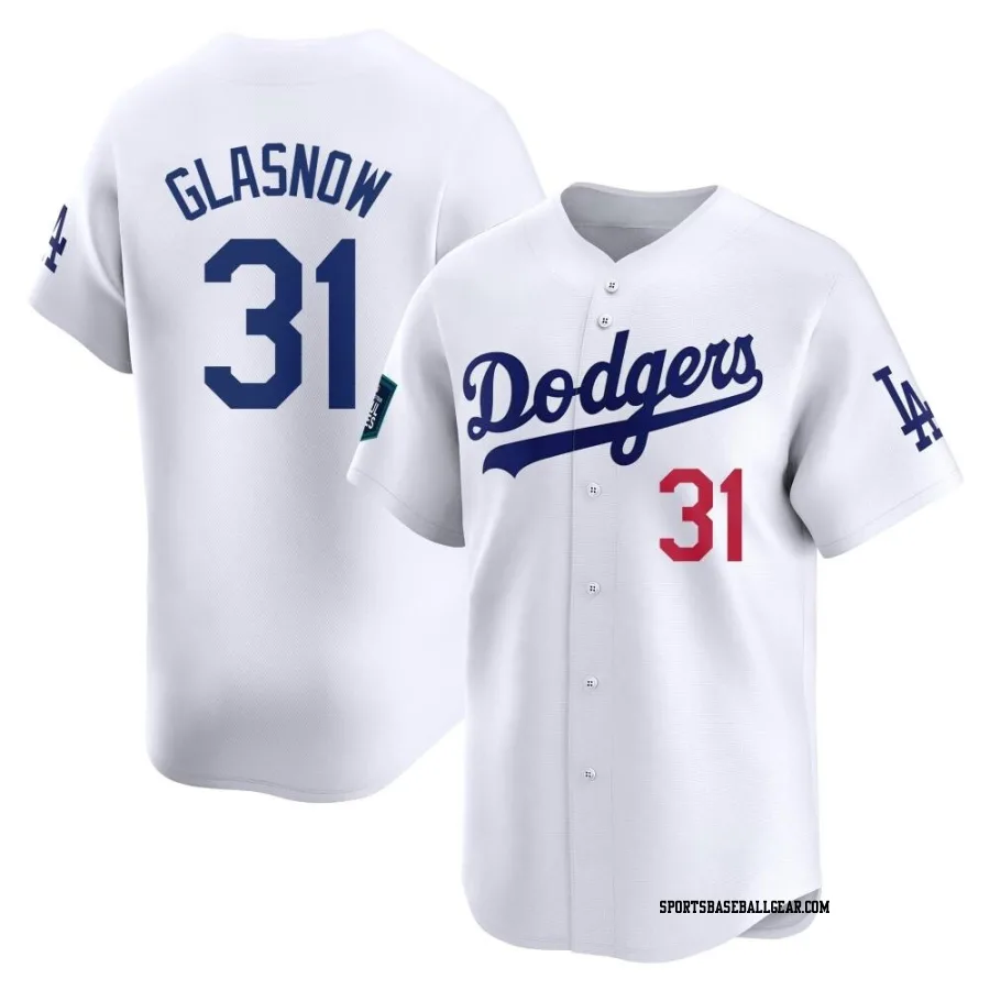 Tyler Glasnow Youth Los Angeles Dodgers White Limited 2024 World Tour Seoul Series Home Jersey