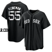 Tyler Heineman Men's Boston Red Sox Black/White Replica Jersey