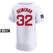 Tyler Heineman Men's Boston Red Sox White Elite Home Patch Jersey