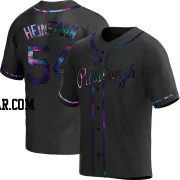 Tyler Heineman Men's Pittsburgh Pirates Black Holographic Replica Alternate Jersey