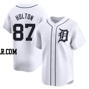 Tyler Holton Men's Detroit Tigers White Limited Home Jersey