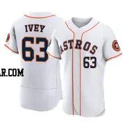 Tyler Ivey Men's Houston Astros White Authentic 2022 World Series Home Jersey