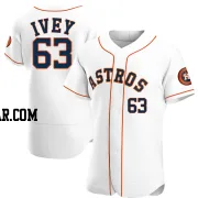 Tyler Ivey Men's Houston Astros White Authentic Home Jersey